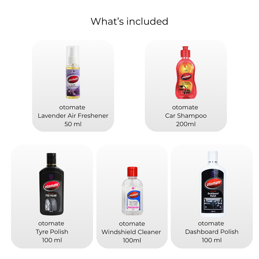 Otomate Showroom Finish Car Care Kit (5 products)
