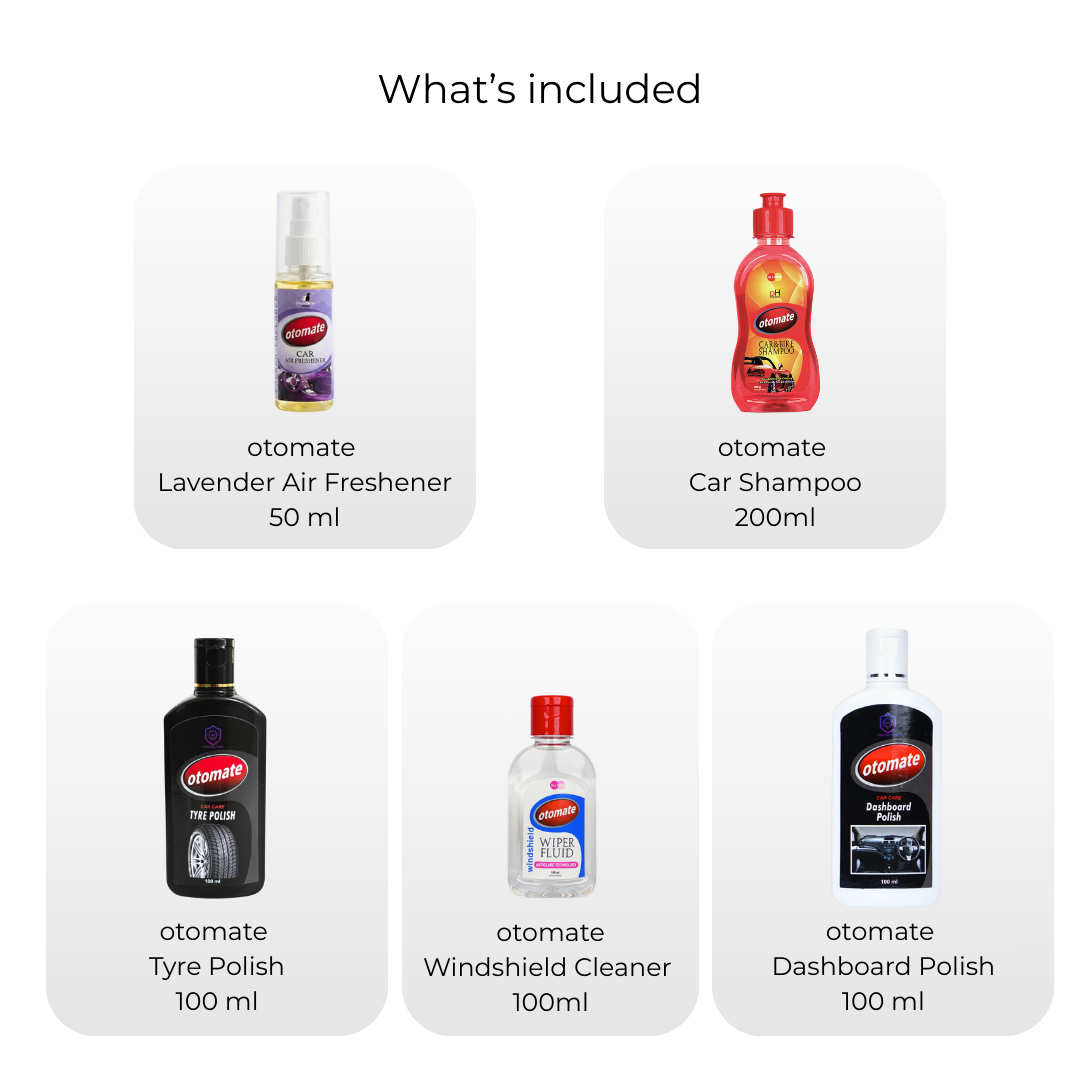 Otomate Showroom Finish Car Care Kit (5 products)